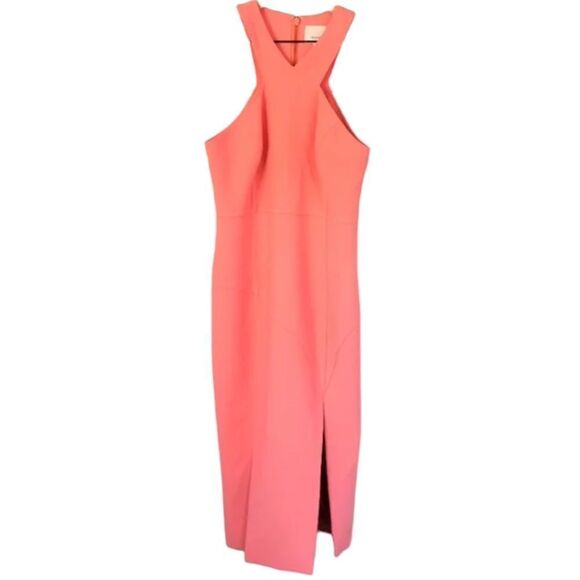 Cinq à Sept Melina Halter Cutaway Midi Dress 2 - Picture 3 of 11